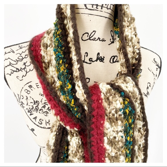 Maurices 100% Acrylic Knitted Scarf with Fringe - Picture 2 of 6